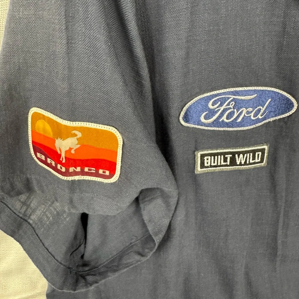 Lucky Brand Men’s 3XL Embroidered Short Sleeve Shirt - New without tag - Picture 2 of 8